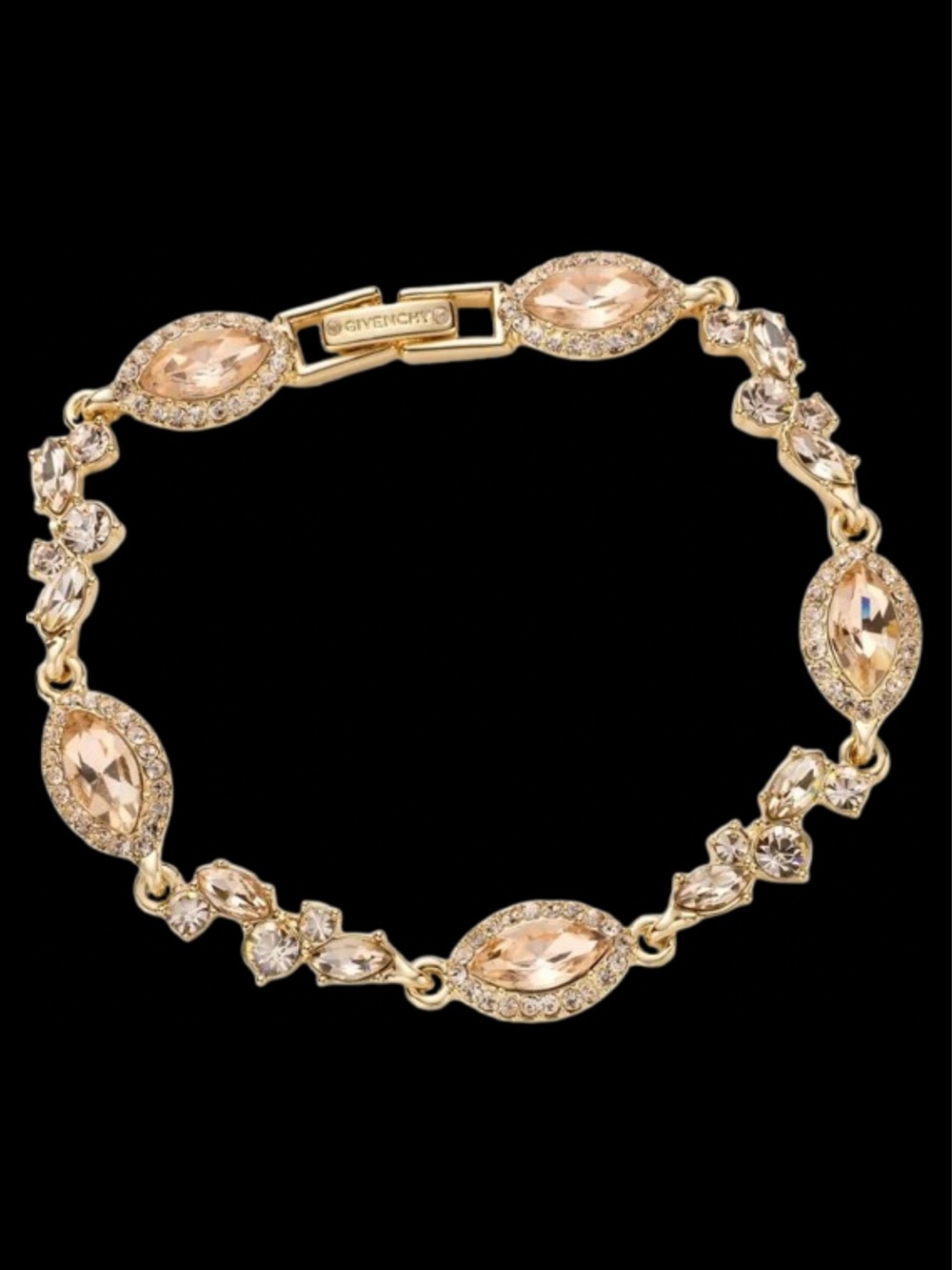Givenchy Crystal Flex Bracelet Dark Pink